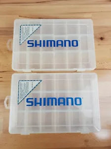 LOT 2 - Shimano Fishing Storage Box Tackle Lure Craft Organizer Case  SHM-360-18